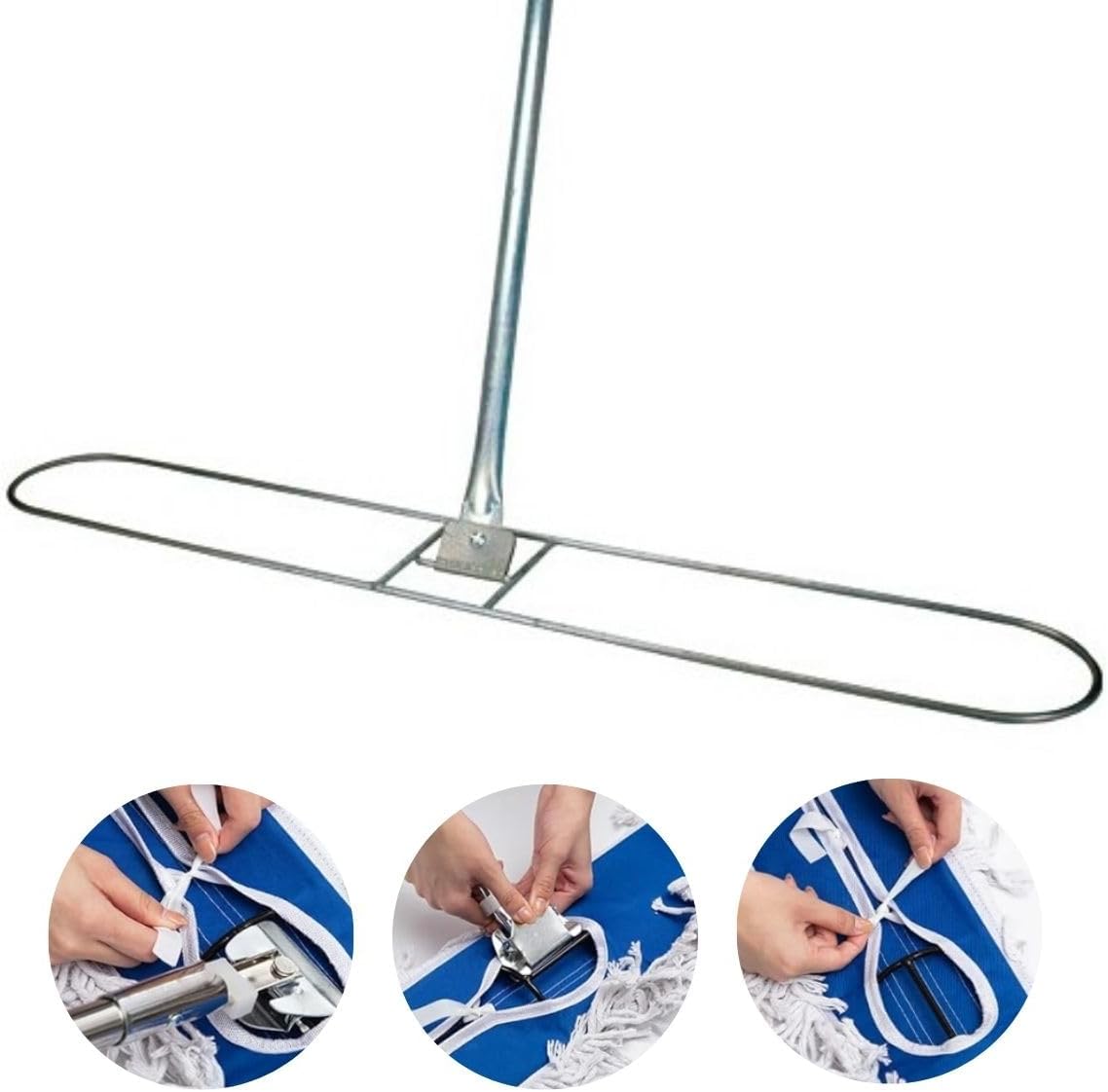 Trapeador Industrial Comercial Mop — 35 Pulgadas | Resistente Lavable Mopa Fregona Almohadilla Algodón | 90cm