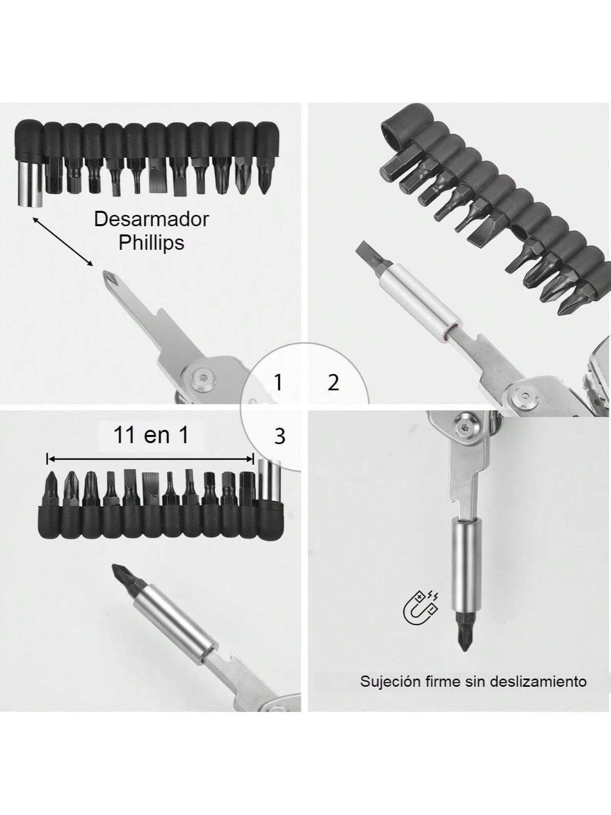 Multiherramienta 24 en 1 | Pinza Alicate Navaja Acero Inoxidable Portatil