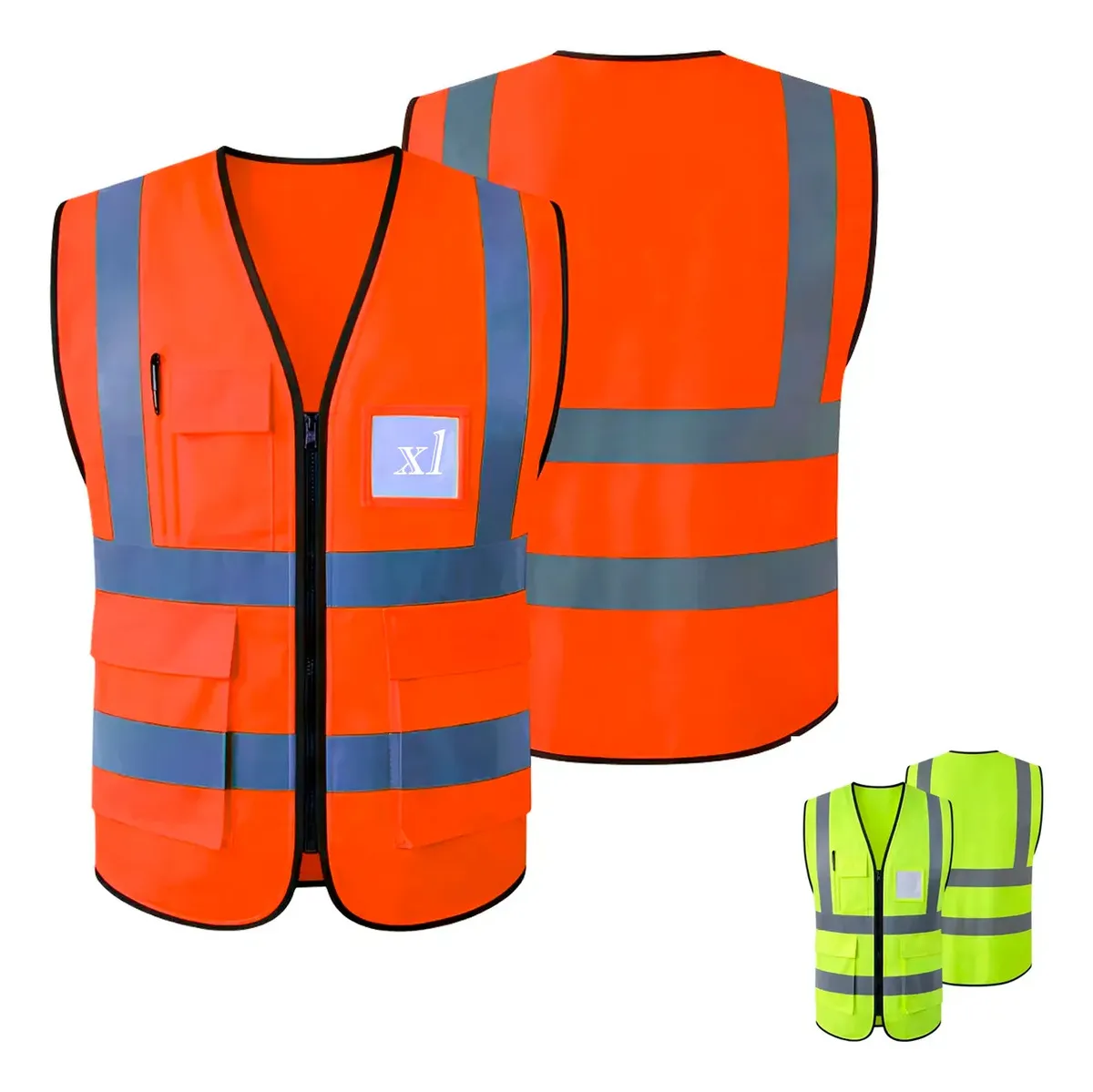 Chaleco Seguridad Trabajo Industrial Reflectante Nivel 3 | XL