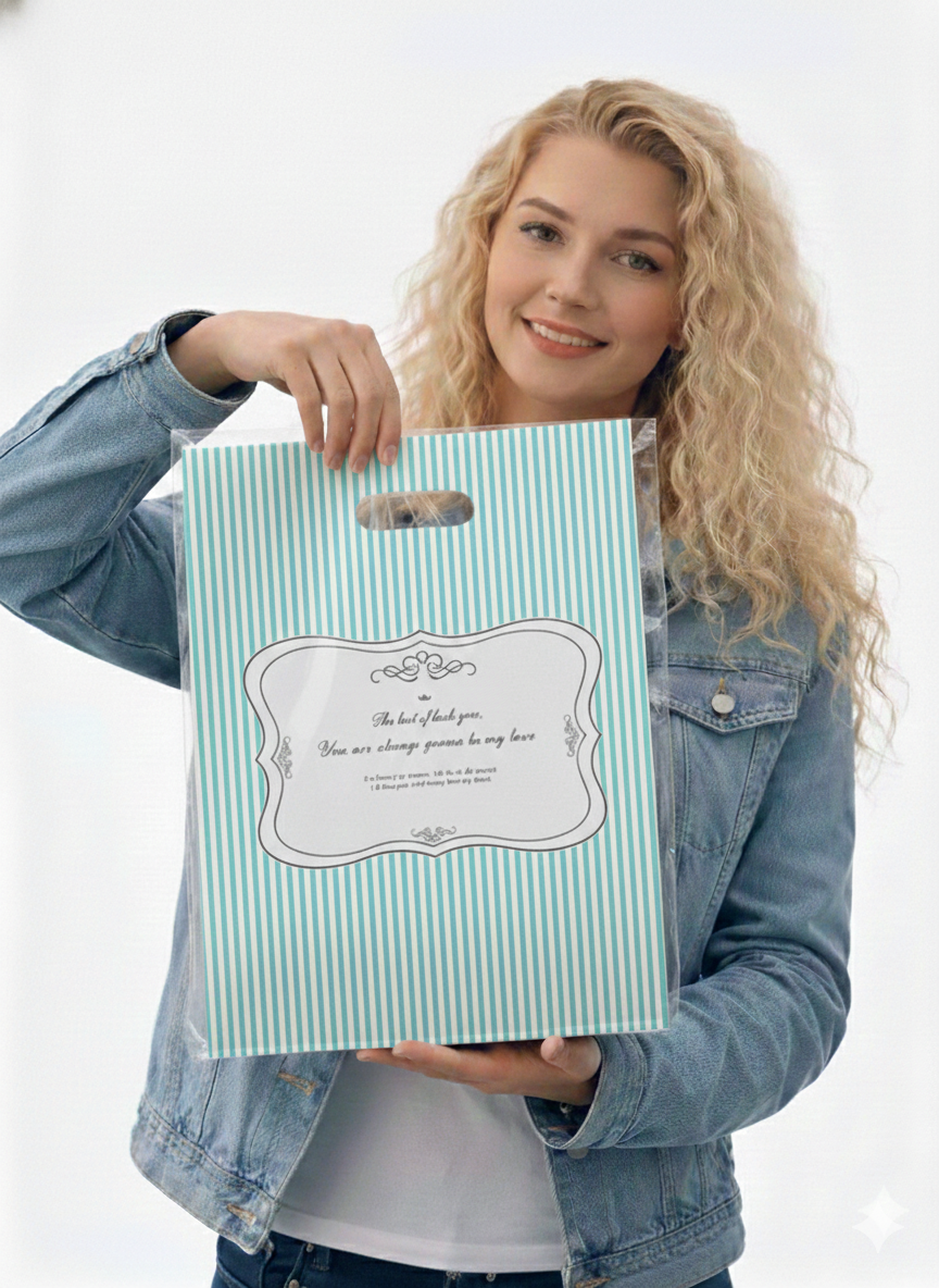 Bolsa Boutique Polipapel Regalo Decorada 30x40cm | 100pzs