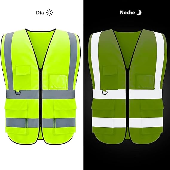 Chaleco Seguridad Trabajo Industrial Reflectante Nivel 3 | XL