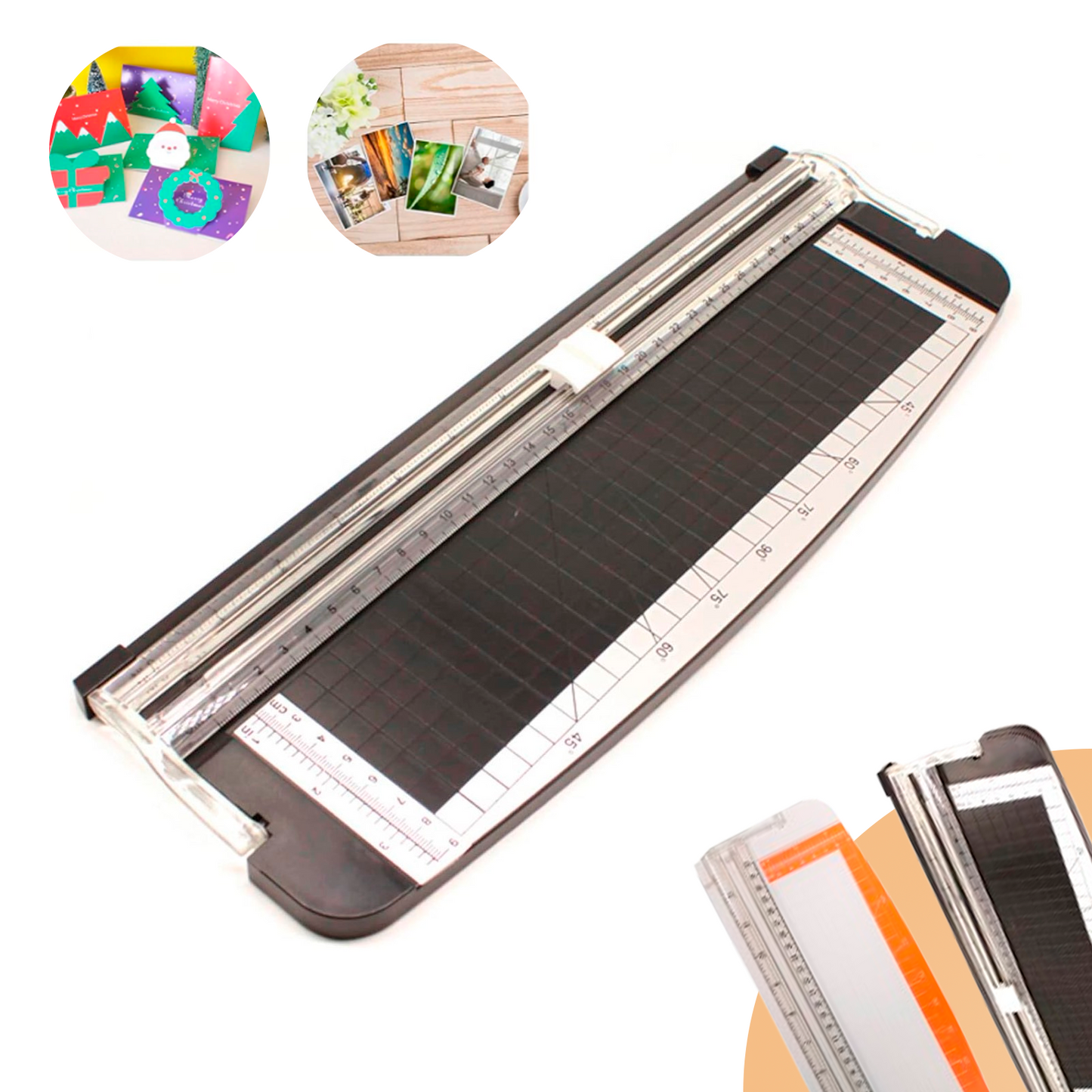 Guillotina Regla Cizalla Cortadora Papel Carta Foto Tarjeta