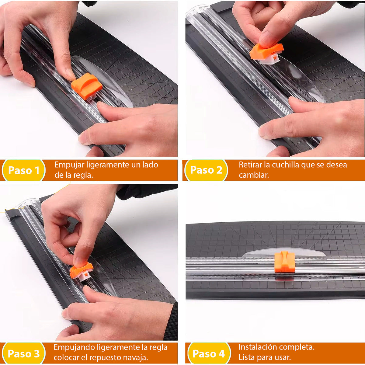 Guillotina Plastico Cortador Regla Papel Foto Tarjeta Carta