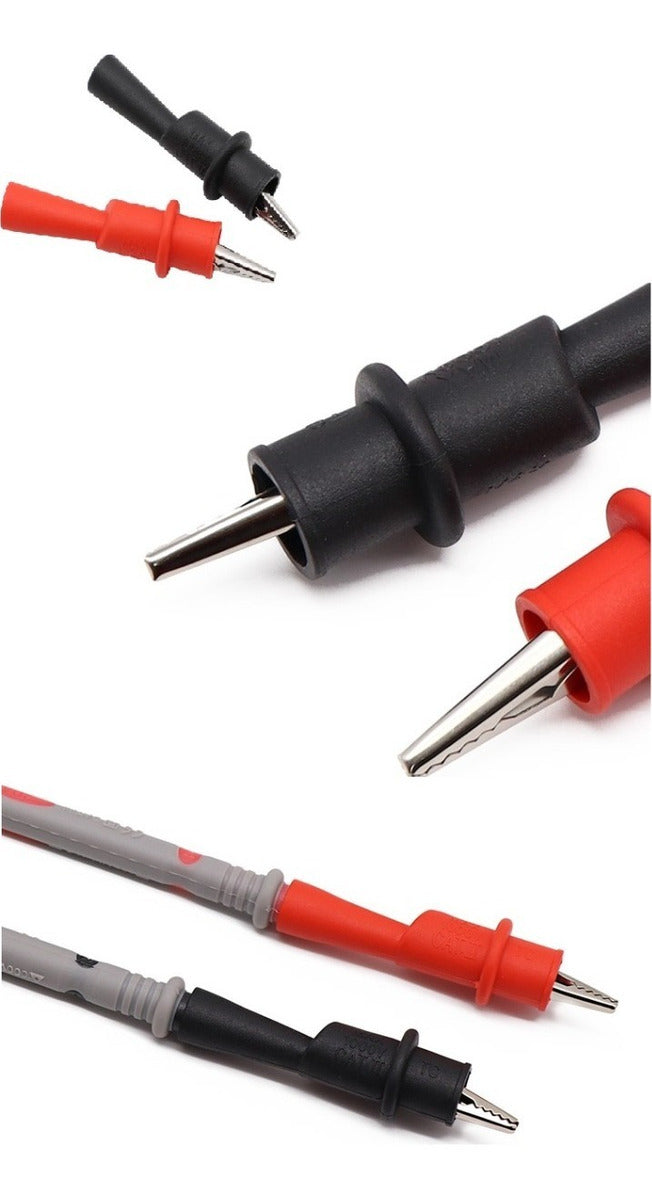 5 Piezas Kit Punta Multimetro Digital Prueba Cable Universal 20amp