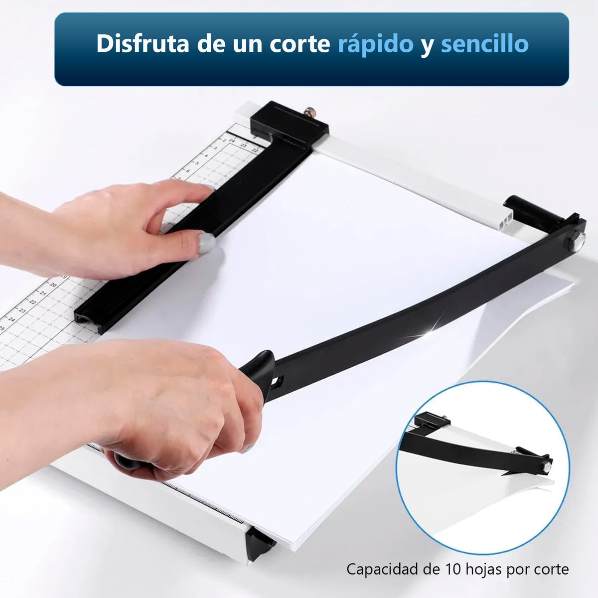 10 Piezas Guillotina Metal Carta Cortador Afilado Papel Foto Tarjeta A4