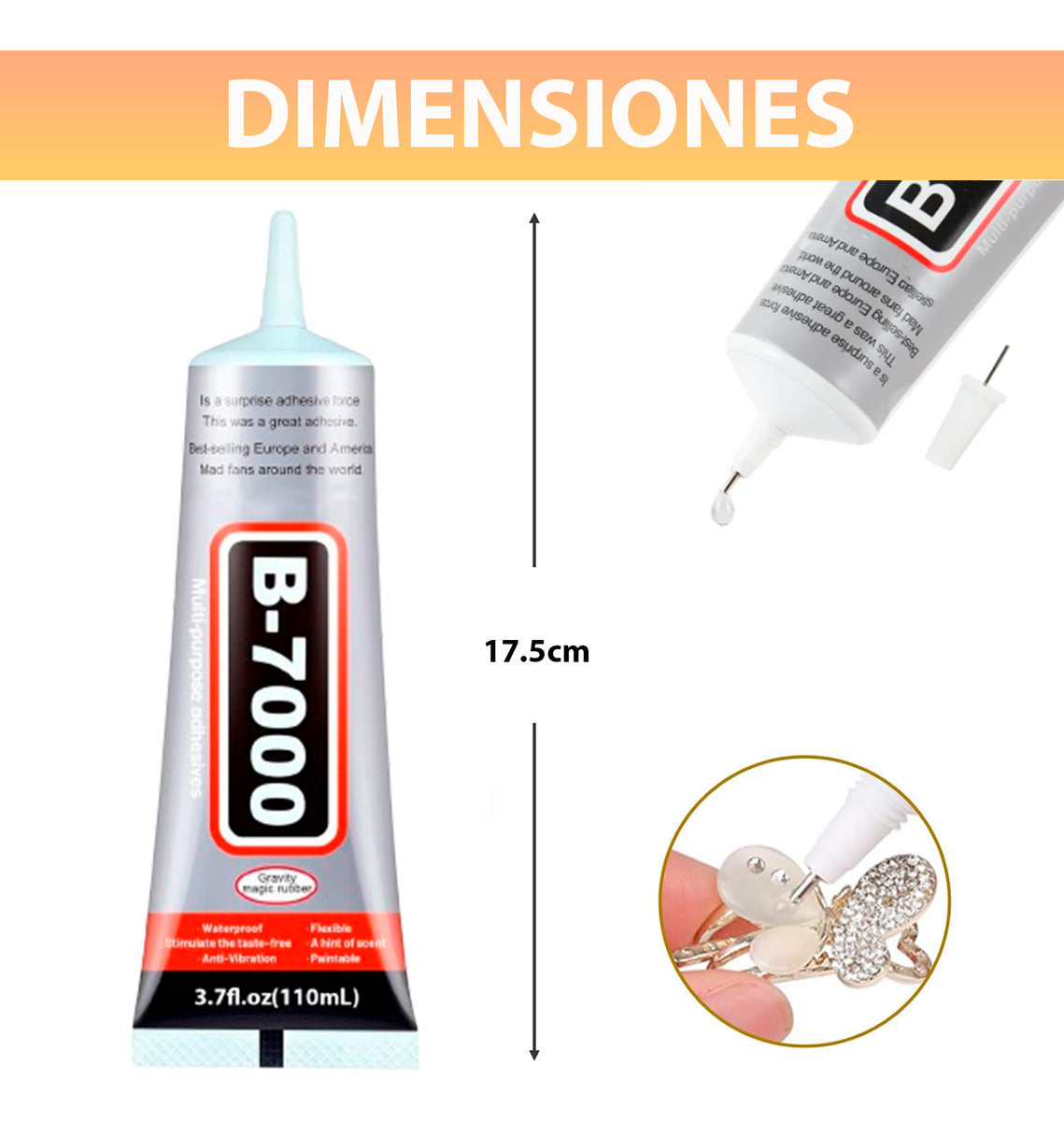B7000 Pegamento Adhesivo Transparente Multiuso Celular