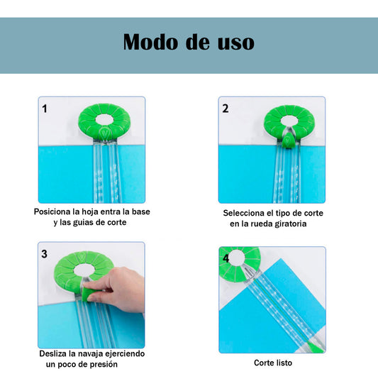 Guillotina Cortador Papel Multiuso 12 Cortes En 1 Scrapbook