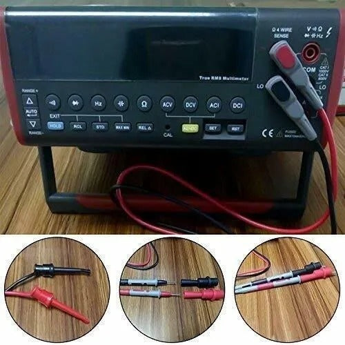 5 Piezas Kit Punta Multimetro Digital Prueba Cable Universal 20amp