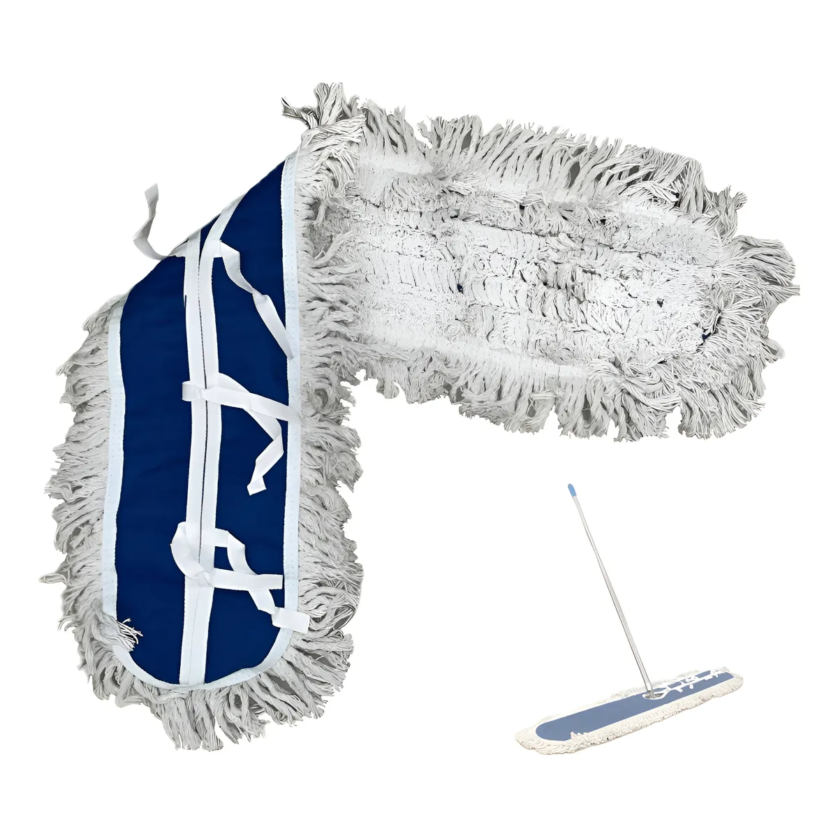 Trapeador Industrial Comercial Mop — 43 Pulgadas | Resistente Lavable Mopa Fregona Almohadilla Algodón | 110cm