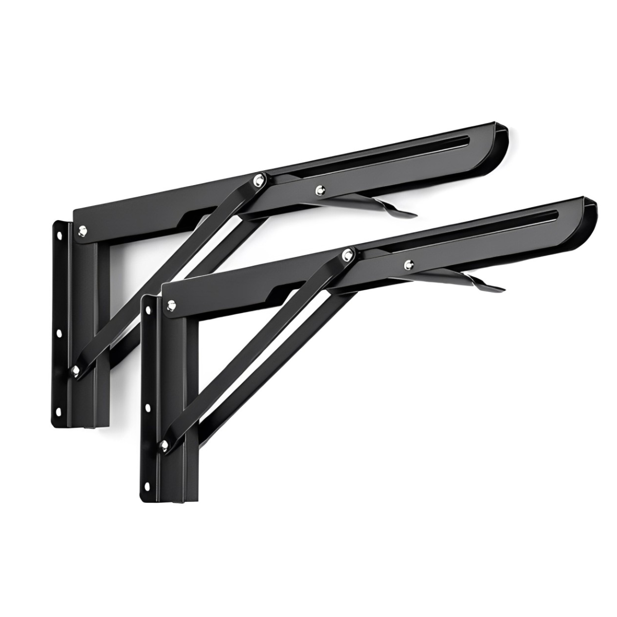 Mensula Soporte Repisa Acero Brazo Abatible Par 40cm