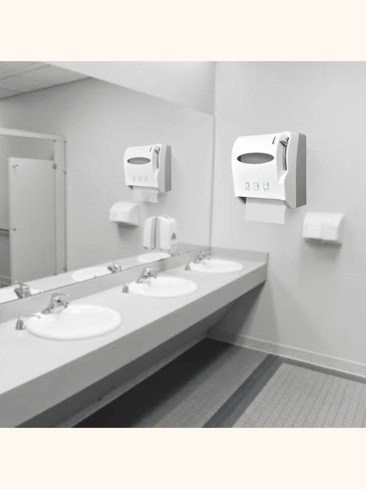 Dispensador de Toalla Papel en Rollo Higiénico Despachador Palanca Accion Manual Baño WC Sanitario | Uso Rudo