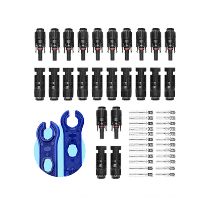 40 Pares Conector Panel Solar Mc4 Hembra Macho Llave 30a