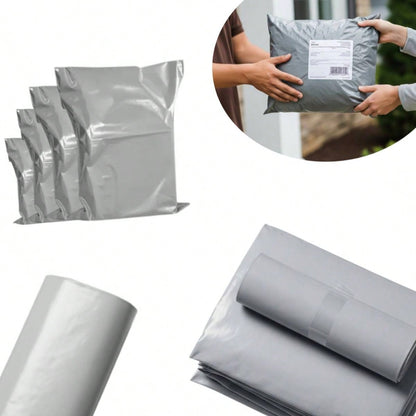 100 Bolsa Mensajeria Envio Paqueteria Flyer Sobre Poly | Gris Oscuro