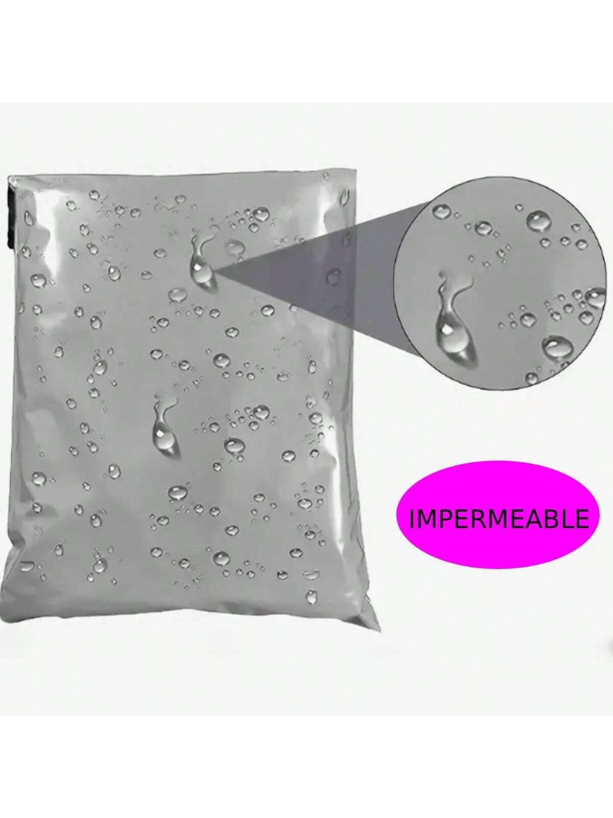 100 Bolsa Mensajeria Envio Paqueteria Flyer Sobre Poly | Gris Oscuro