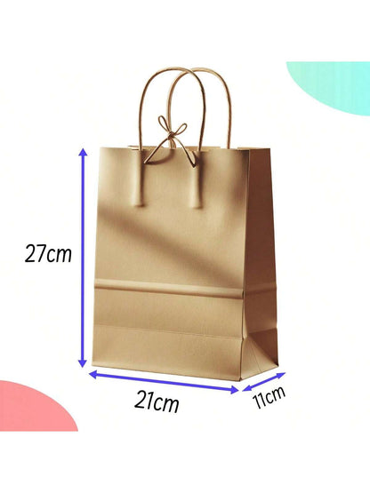 Bolsa Kraft con Agarradera 27x21x11cm | 50pzs