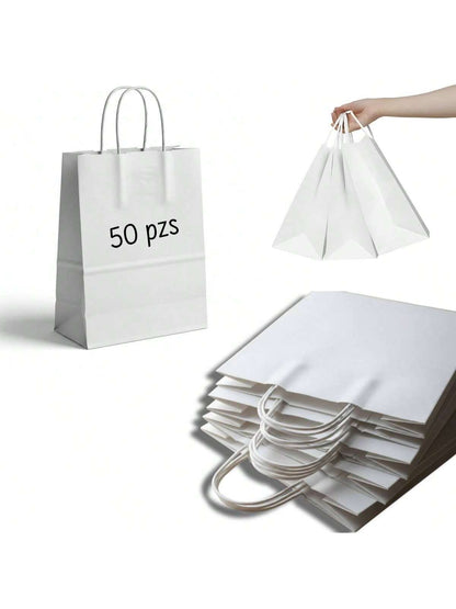 Bolsa Kraft con Agarradera 27x21x11cm | 50pzs