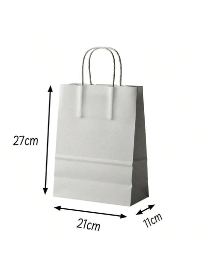 Bolsa Kraft con Agarradera 27x21x11cm | 50pzs