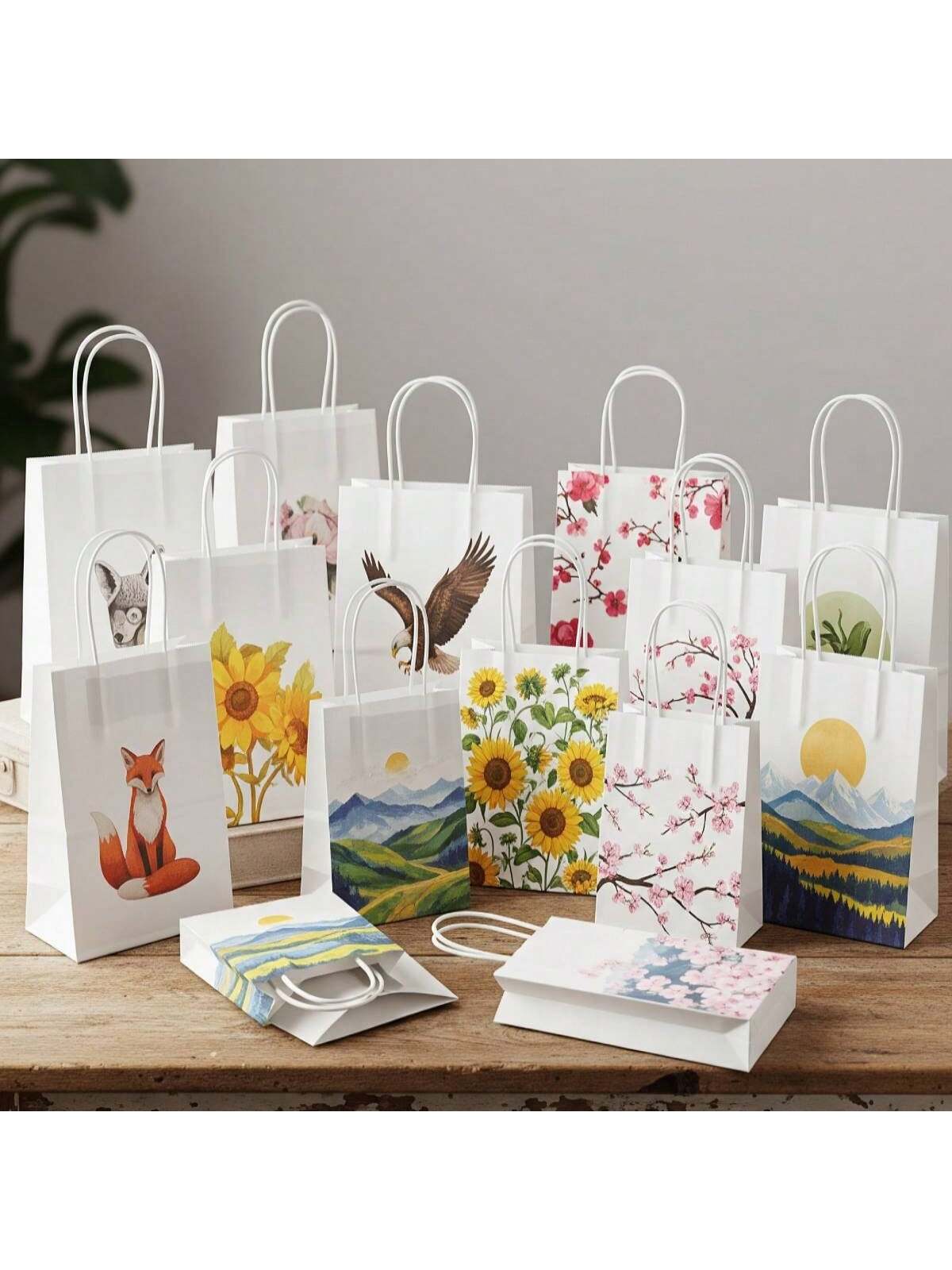 Bolsa Kraft con Agarradera 27x21x11cm | 50pzs