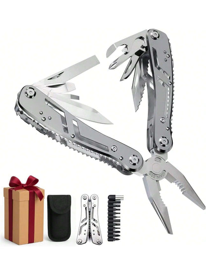 Multiherramienta 24 en 1 | Pinza Alicate Navaja Acero Inoxidable Portatil
