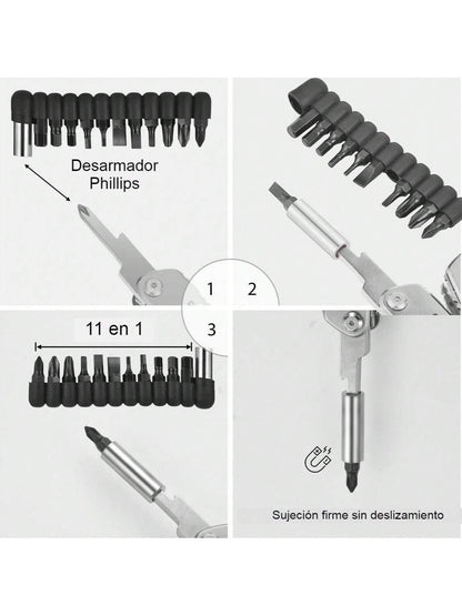 Multiherramienta 24 en 1 | Pinza Alicate Navaja Acero Inoxidable Portatil