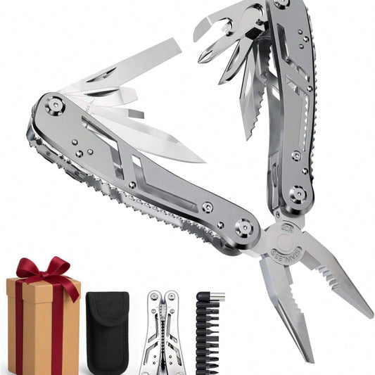 Multiherramienta 24 en 1 | Pinza Alicate Navaja Acero Inoxidable Portatil