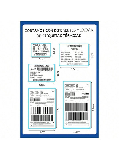 Rollos Etiqueta Térmica Adherible Código de barra Envíos 325 Etiquetas | 15x10cm