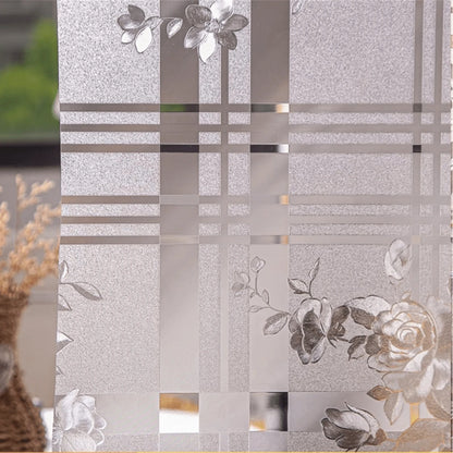 Film Privacidad Vidrio Vinilo Decorativo Flor Cocina 60cmx3m