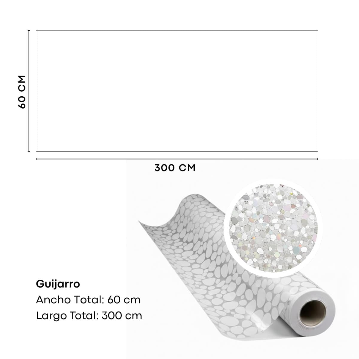 Film Privacidad Vidrio Vinilo Decorativo Flor Cocina 60cmx3m