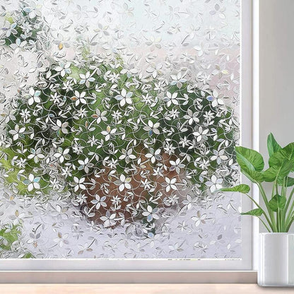 Film Privacidad Vidrio Vinilo Decorativo Flor Cocina 60cmx3m