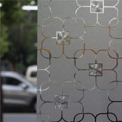 Film Privacidad Vidrio Vinilo Decorativo Flor Cocina 60cmx3m