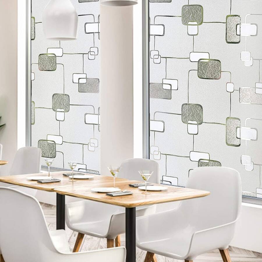 Film Privacidad Vidrio Vinilo Decorativo Flor Cocina 60cmx3m