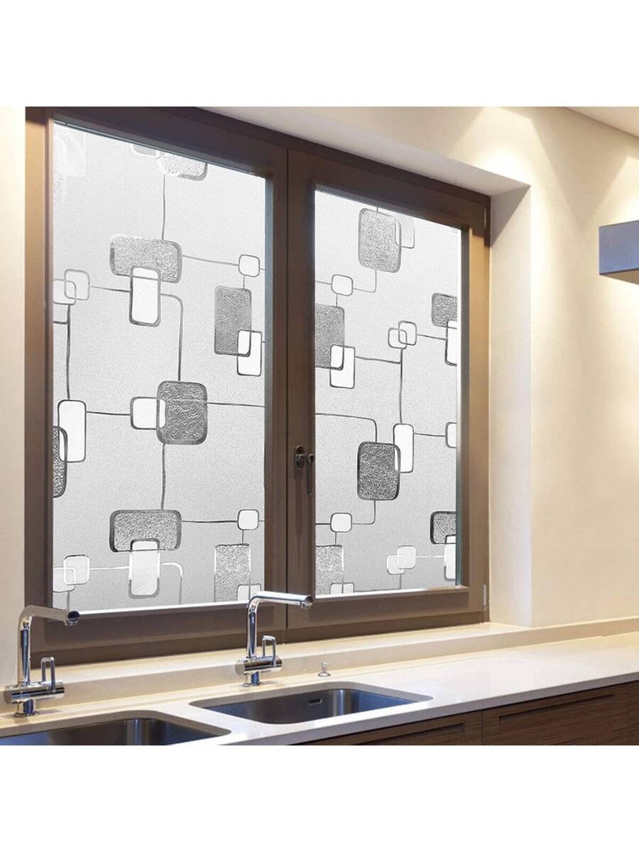 Film Privacidad Vidrio Vinilo Decorativo Flor Cocina 60cmx3m