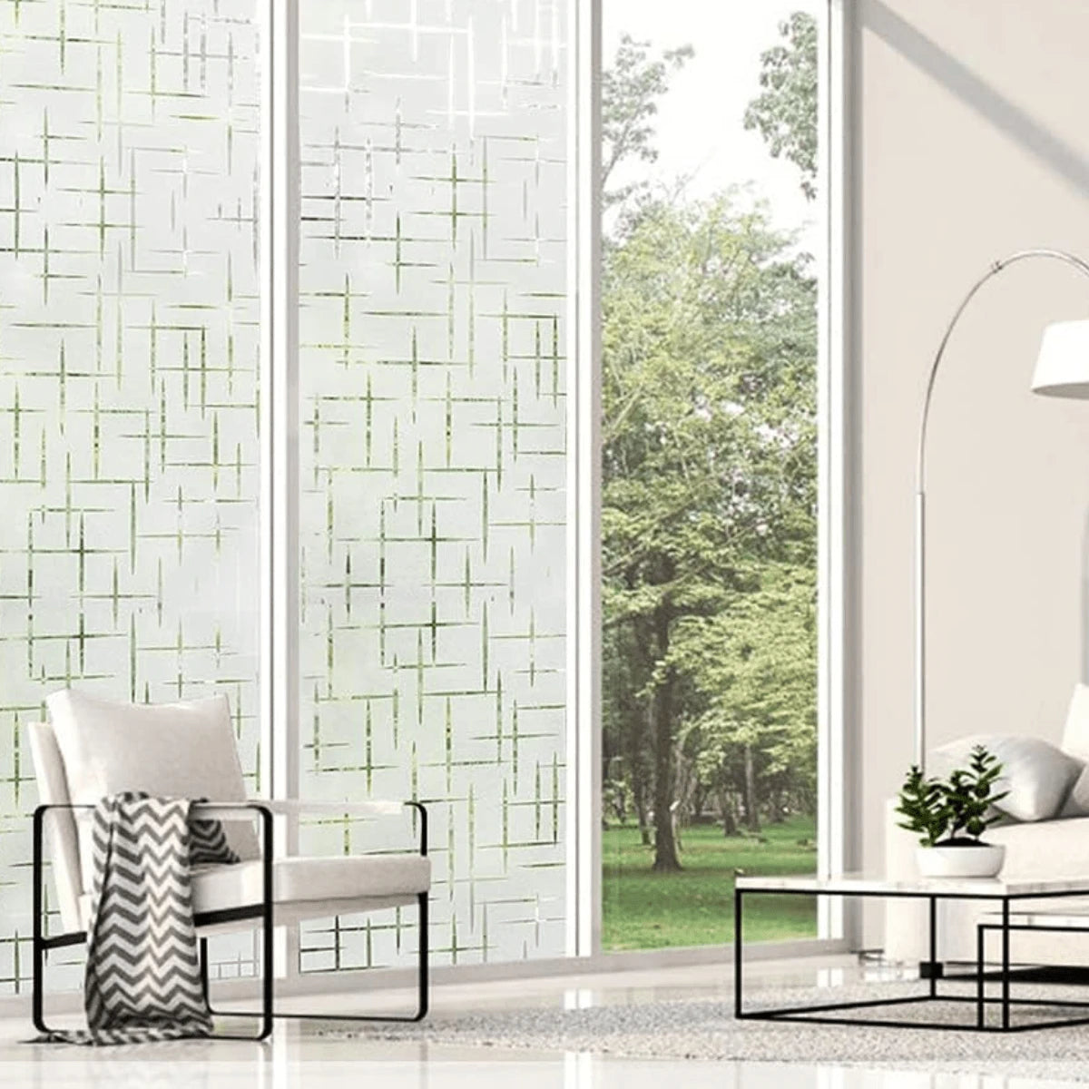 Film Privacidad Vidrio Vinilo Decorativo Flor Cocina 60cmx3m