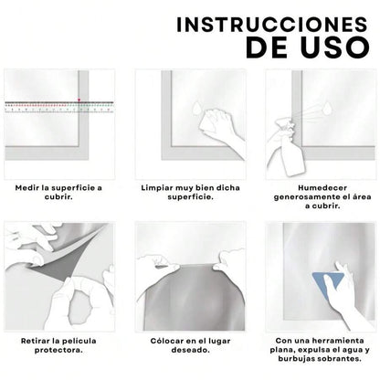 Film Privacidad Vidrio Vinilo Decorativo Flor Cocina 60cmx3m