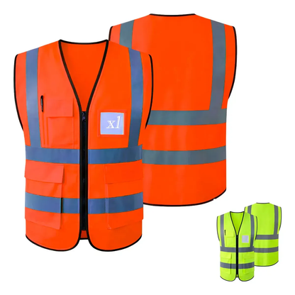 Chaleco Seguridad Trabajo Industrial Reflectante Nivel 3 | XL