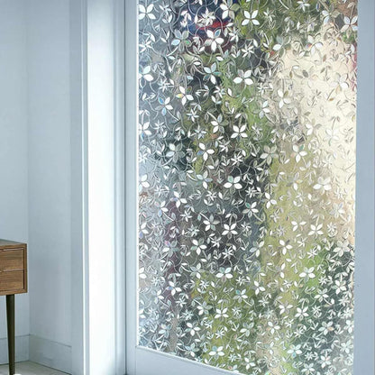 Film Privacidad Vidrio Vinilo Decorativo Flor Cocina 60cmx3m