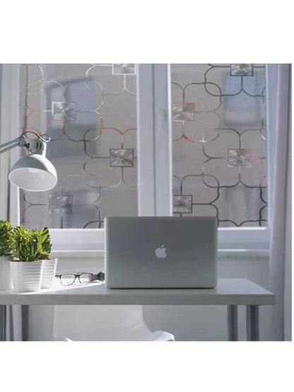 Film Privacidad Vidrio Vinilo Decorativo Flor Cocina 60cmx3m