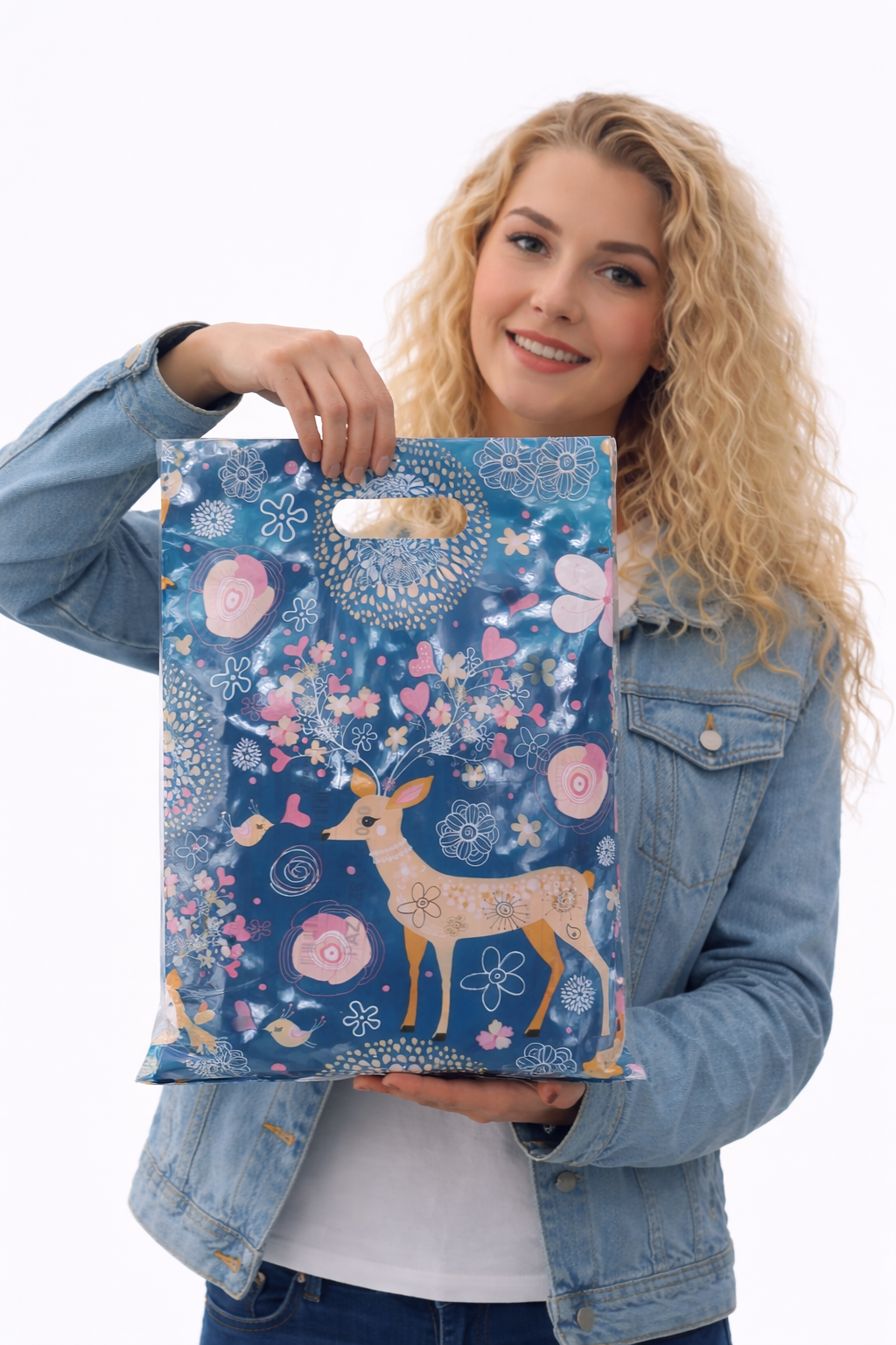 Bolsa Boutique Polipapel Regalo Decorada 30x40cm | 100pzs