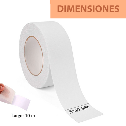 Cinta Antiderrapante Adhesiva Abrasivo Piso Seguridad 10m