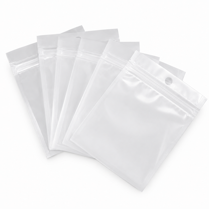 Bolsa Cierre Hermetica Bicolor Transparente Boutique 100pzs | 24x16cm