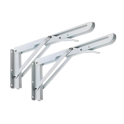 Mensula Soporte Repisa Acero Brazo Abatible Par 30cm