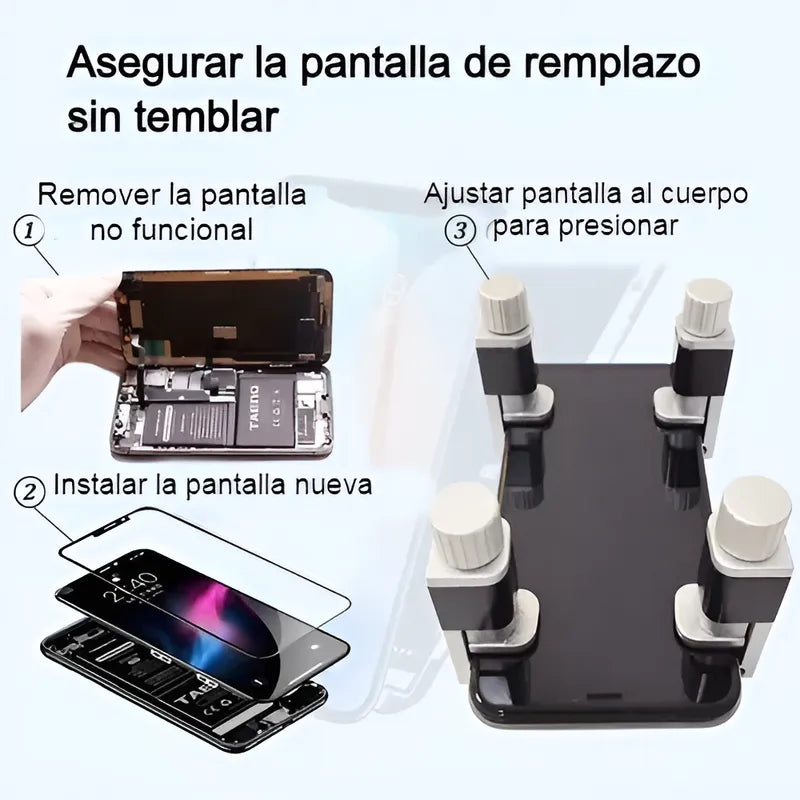 4 Pinzas Metal Pantalla Celular Clip Sujetadora Prensa Touch