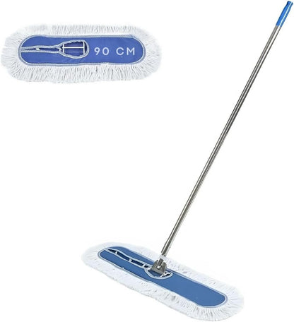 Trapeador Industrial Comercial Mop — 35 Pulgadas | Resistente Lavable Mopa Fregona Almohadilla Algodón | 90cm