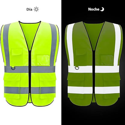 Chaleco Seguridad Trabajo Industrial Reflectante Nivel 3 | XL
