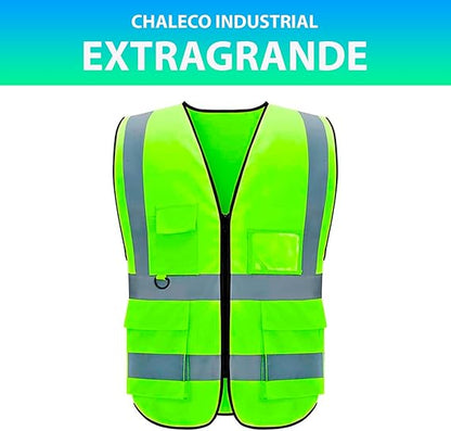 Chaleco Seguridad Trabajo Industrial Reflectante Nivel 3 | XL