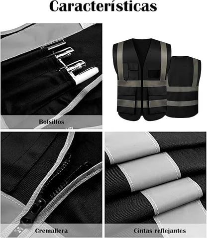 Chaleco Seguridad Trabajo Industrial Reflectante Nivel 3 | M