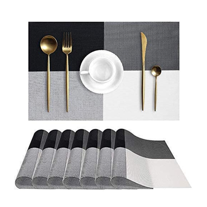 Mantel Individual Lavable Antideslizante Rejilla — Hogar & Restaurante | 8pzs