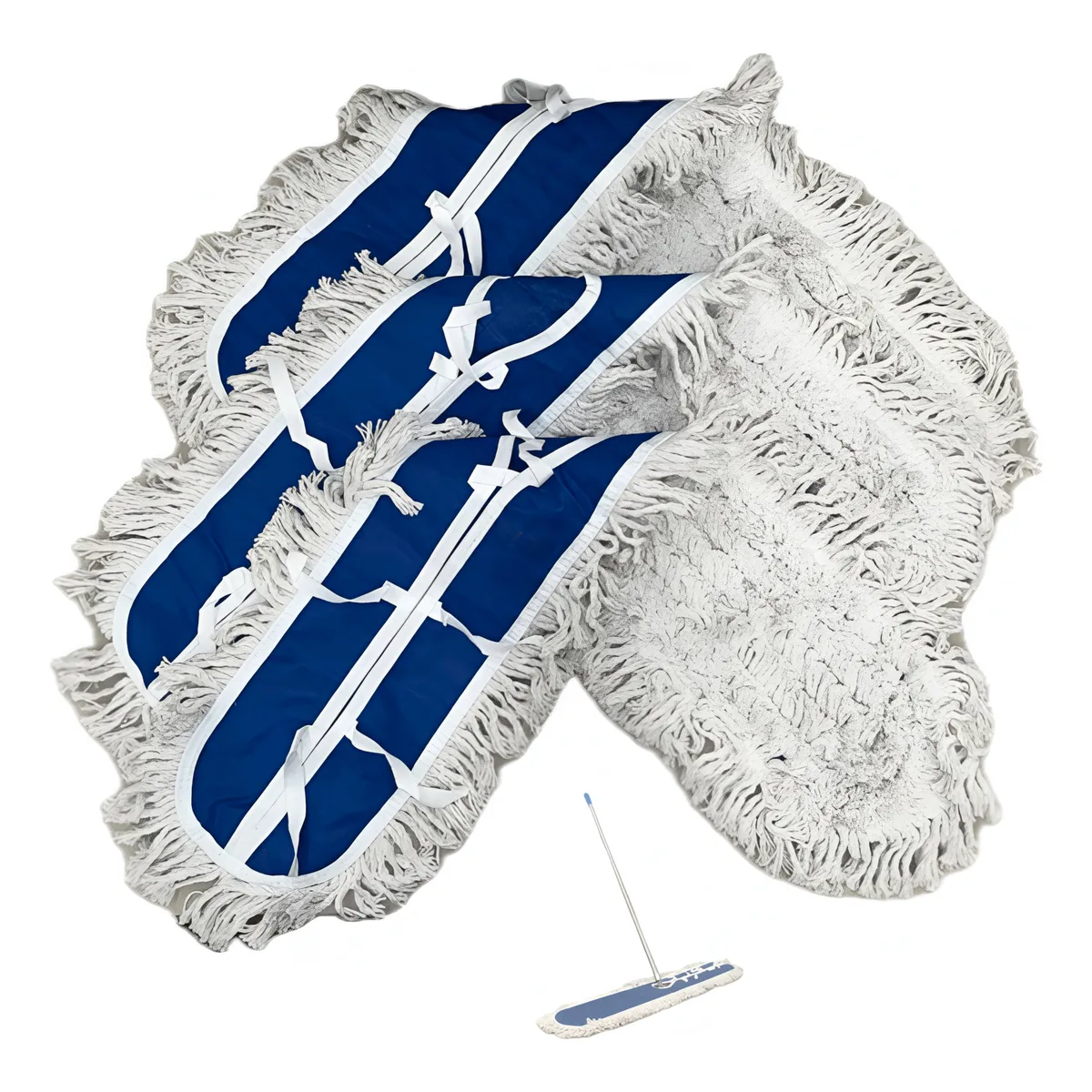 Trapeador Industrial Comercial Mop — 43 Pulgadas | Resistente Lavable Mopa Fregona Almohadilla Algodón | 110cm