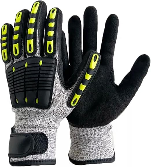 Guantes de Seguridad Protección Nudillos Trabajo Mecánico Industrial Multipropósito Anticorte Antideslizante | Par