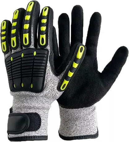 Guantes de Seguridad Protección Nudillos Trabajo Mecánico Industrial Multipropósito Anticorte Antideslizante | Par